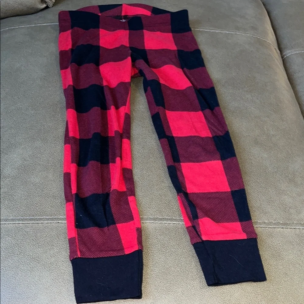Old Navy Kids Plaid Pajama Set - Red and Black